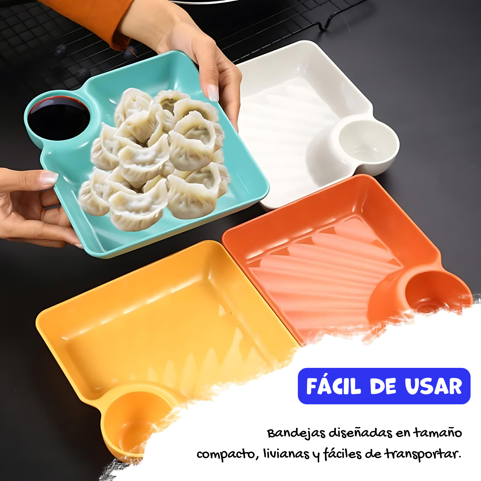 Set 4 Bandejas Fiesta