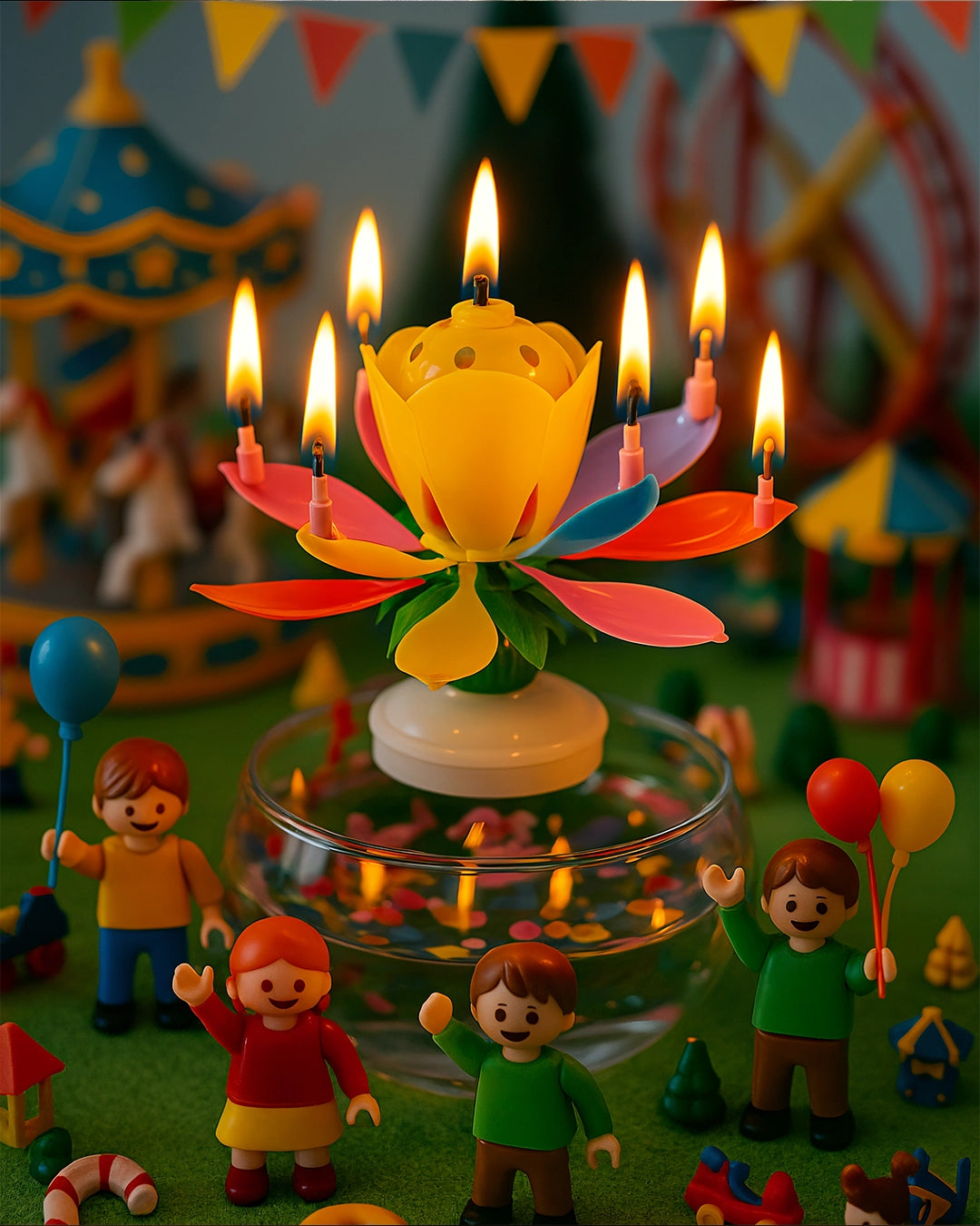 Vela Flor de Cumpleaños Mágica