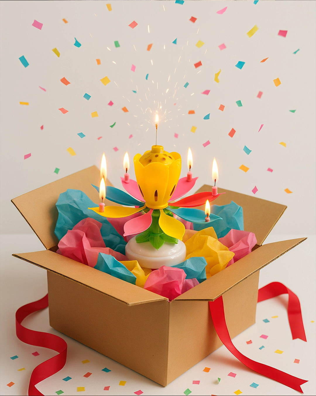 Vela Flor de Cumpleaños Mágica