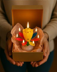 Vela Flor de Cumpleaños Mágica