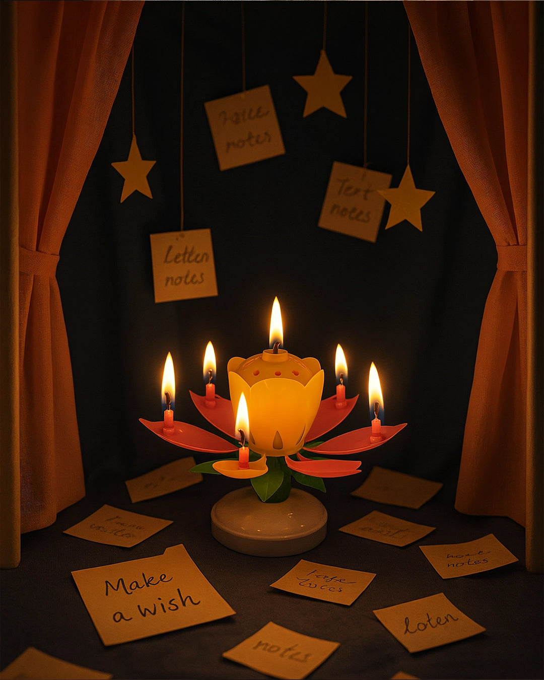 Vela Flor de Cumpleaños Mágica