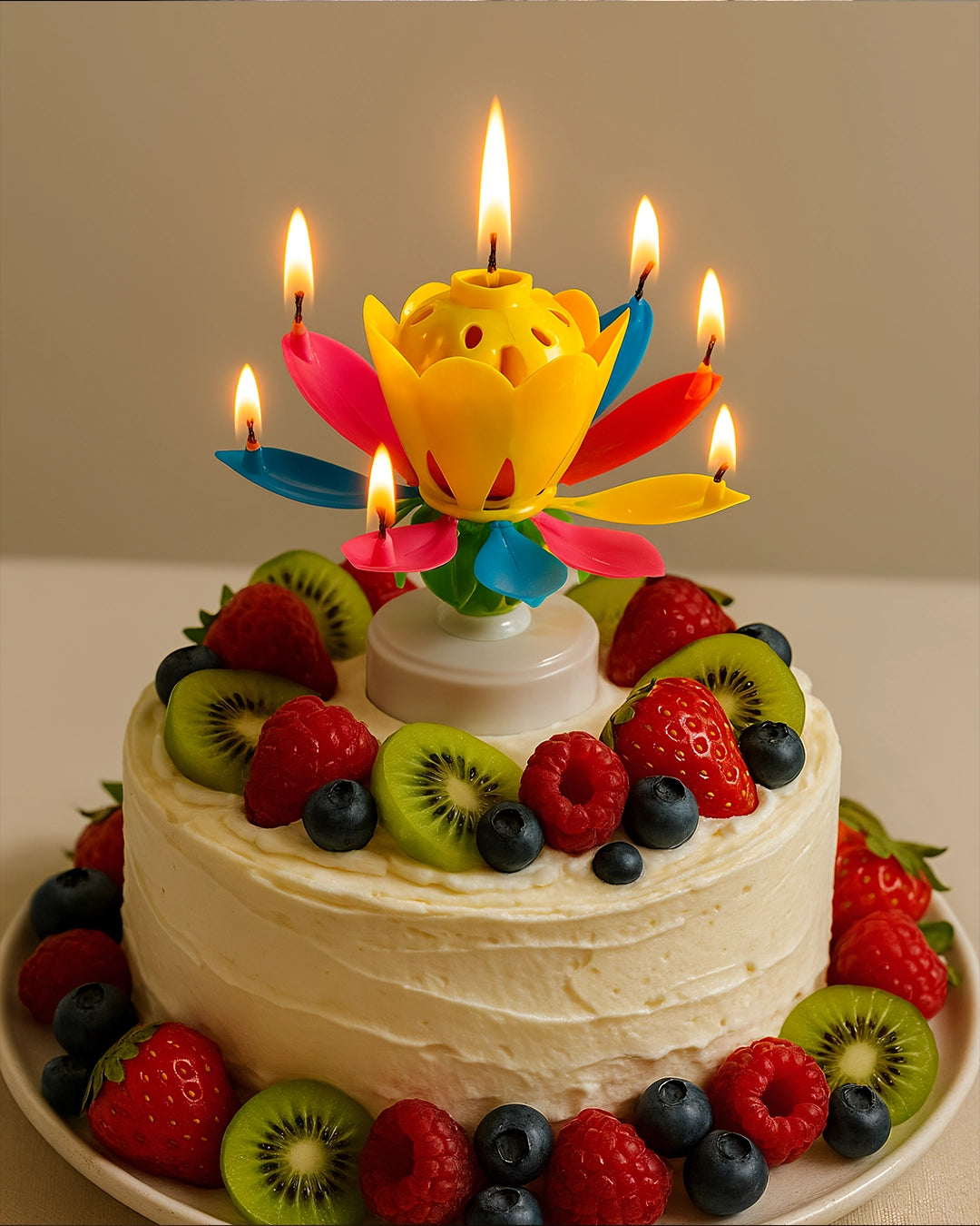 Vela Flor de Cumpleaños Mágica