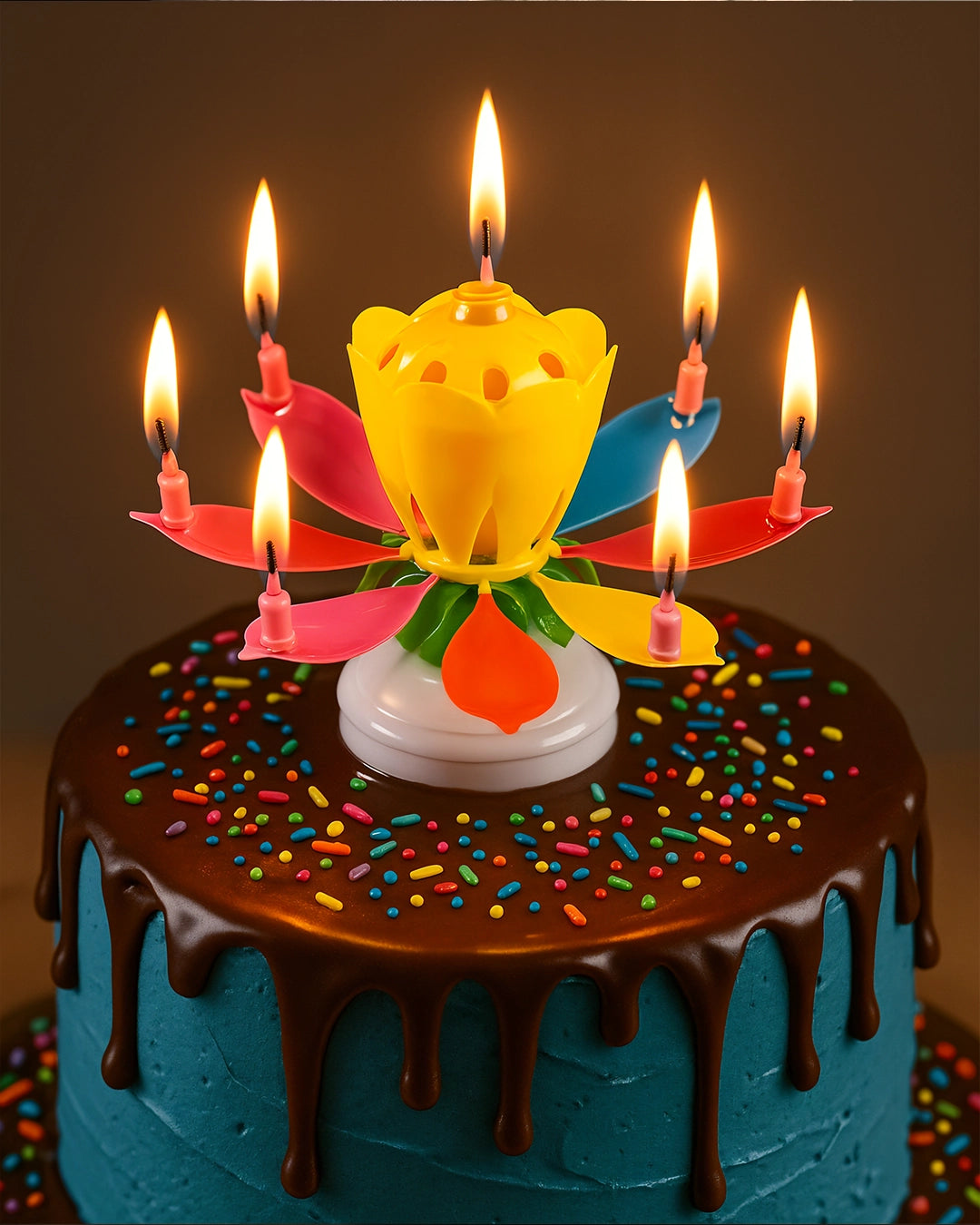 Vela Flor de Cumpleaños Mágica