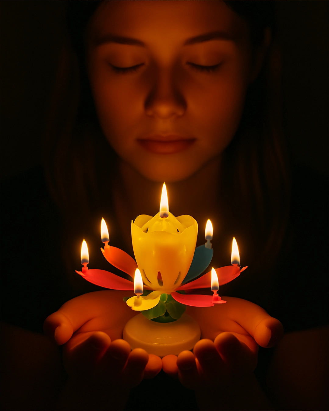 Vela Flor de Cumpleaños Mágica